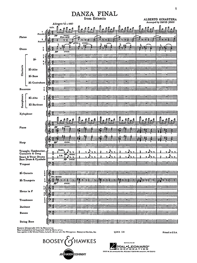 Front Cover Image Danza Final op. 8 (1941)