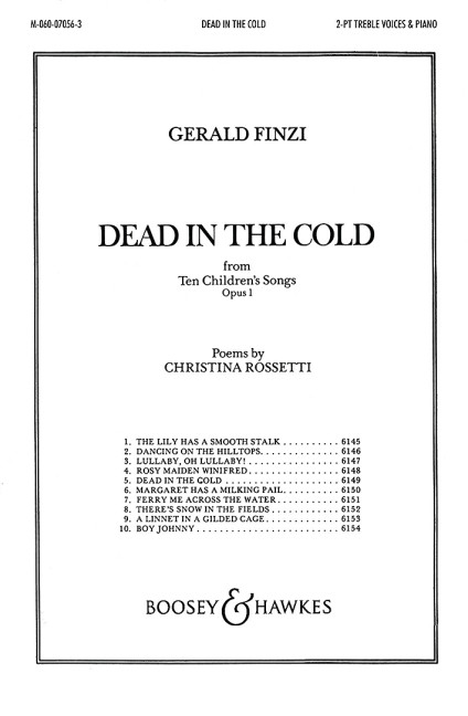 Front Cover Image Ten Children's Songs op. 1/5