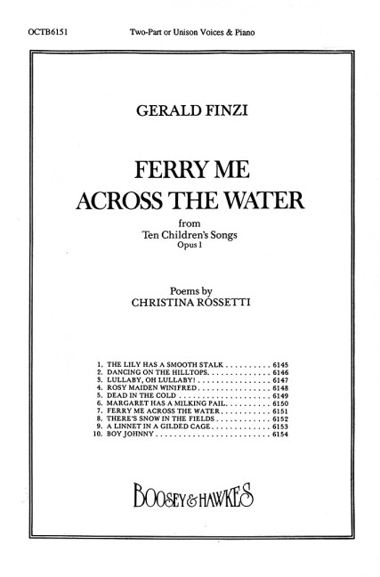 Front Cover Image Ten Children's Songs op. 1/7