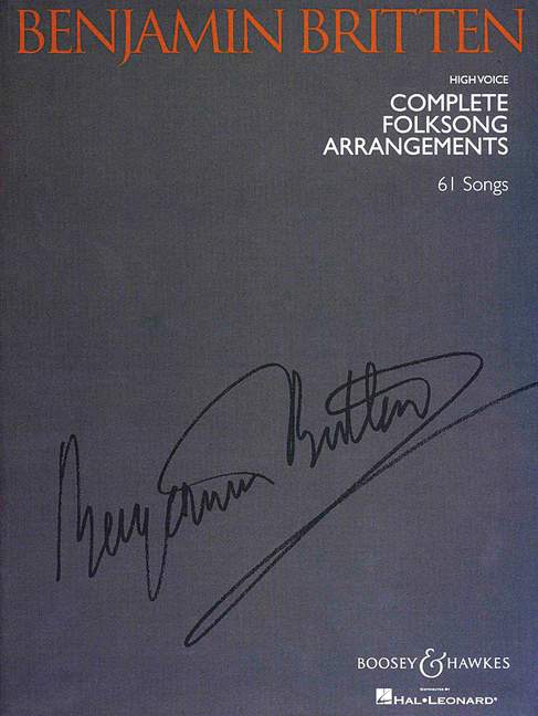 Front Cover Image Complete Folksong Arrangements - High Voice
