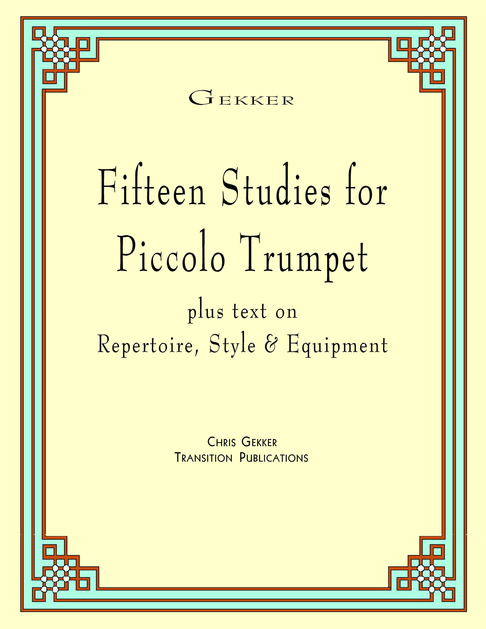 Other Cover Image 15 Studies for Piccolo Trumpet