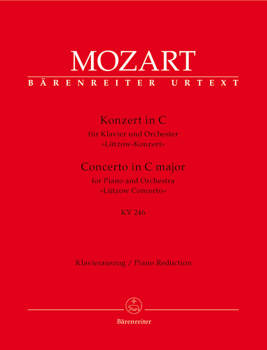 Front Cover Image Konzert für Klavier und Orchester Nr. 8 C-Dur KV 246 "Lützow-Konzert"