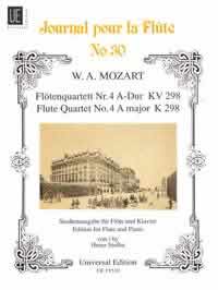 Front Cover Image Flötenquartett Nr. 4 A-Dur KV 298