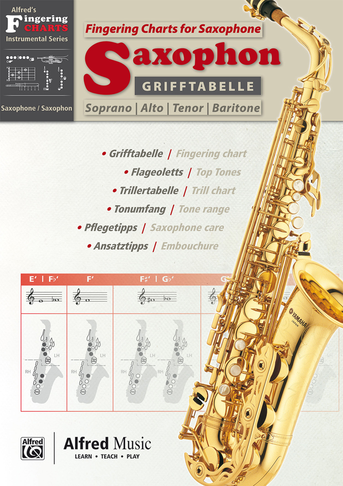 Front Cover Image Grifftabelle Saxophon