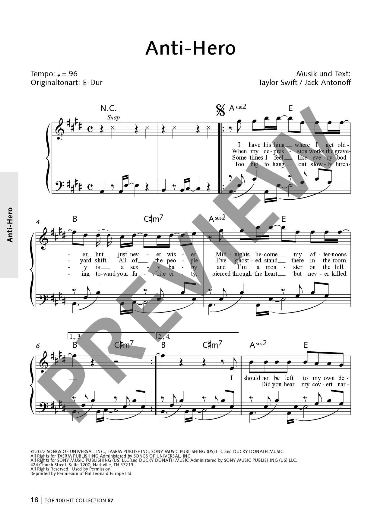 Other Cover Image Top 100 Hit Collection 87