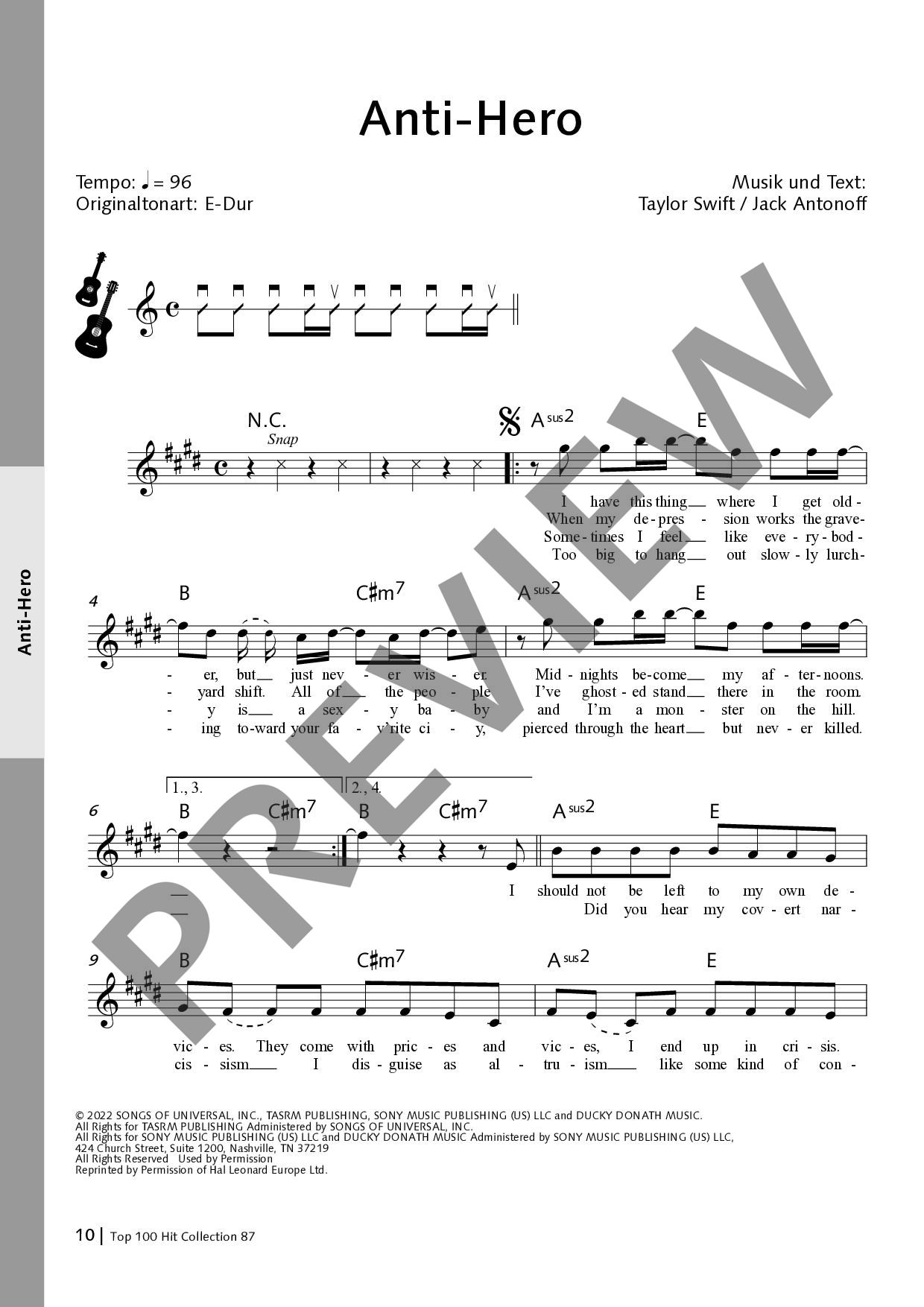 Other Cover Image Top 100 Hit Collection 87