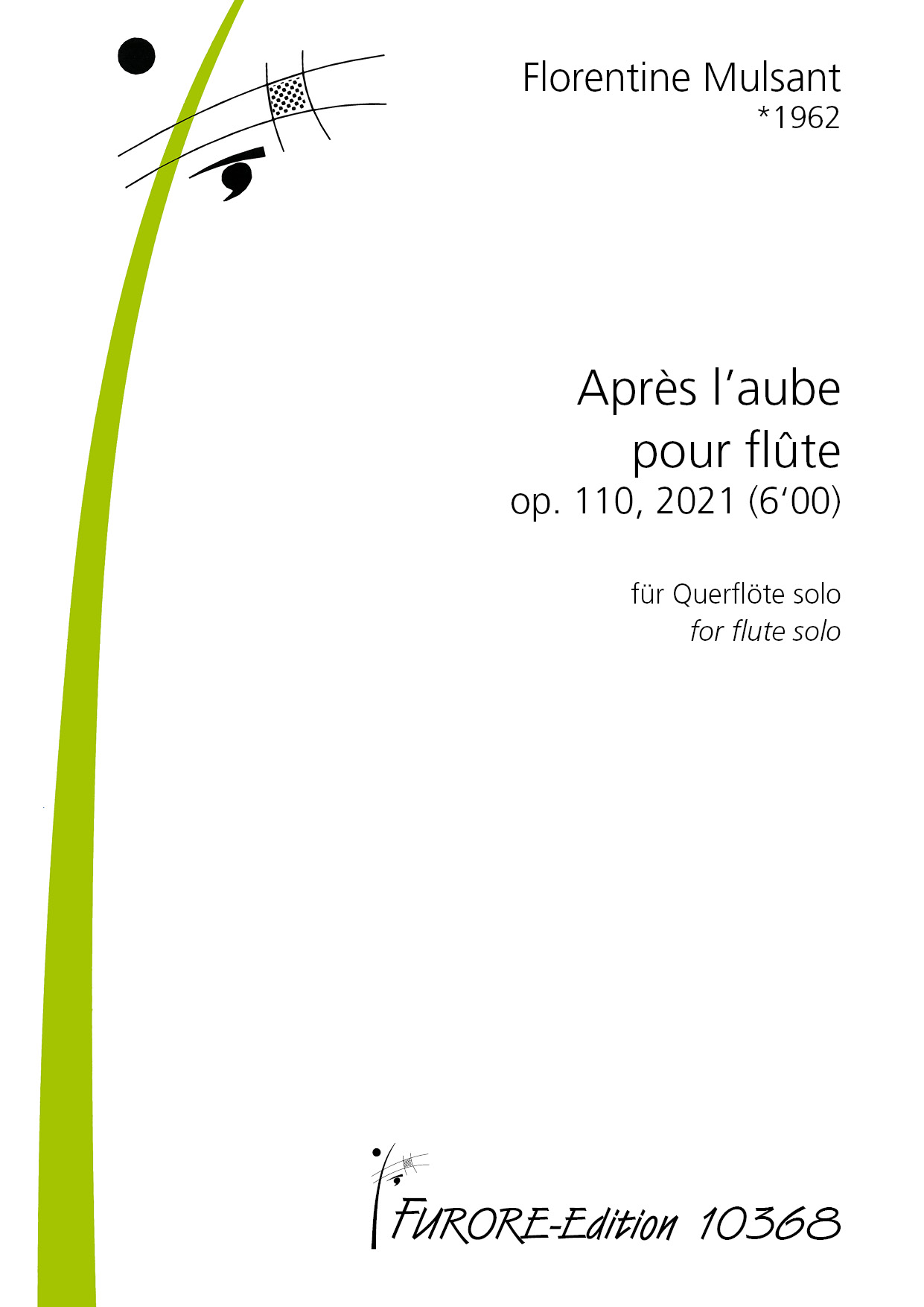 Other Cover Image Après l’aube pour flûte op. 110
