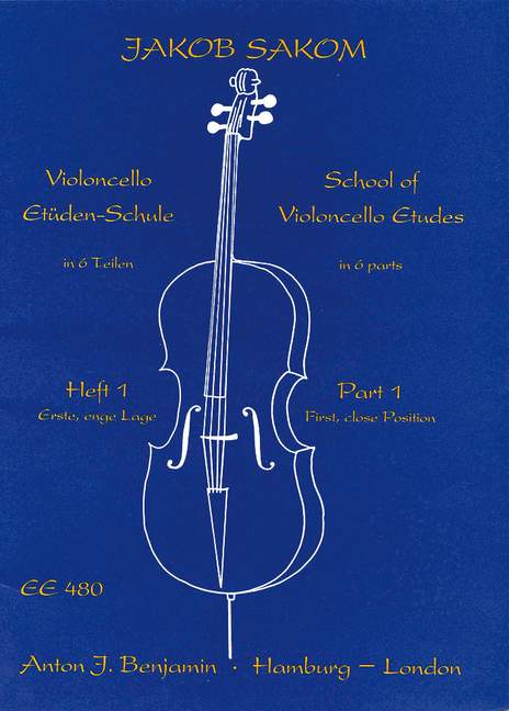 Front Cover Image Violoncello-Etüden-Schule Heft 1