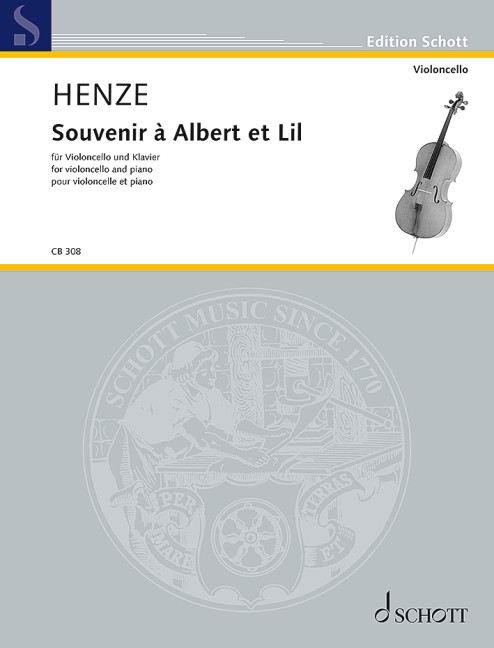 Front Cover Image Souvenir à Albert et Lil für Violoncello und Klavier (1950)