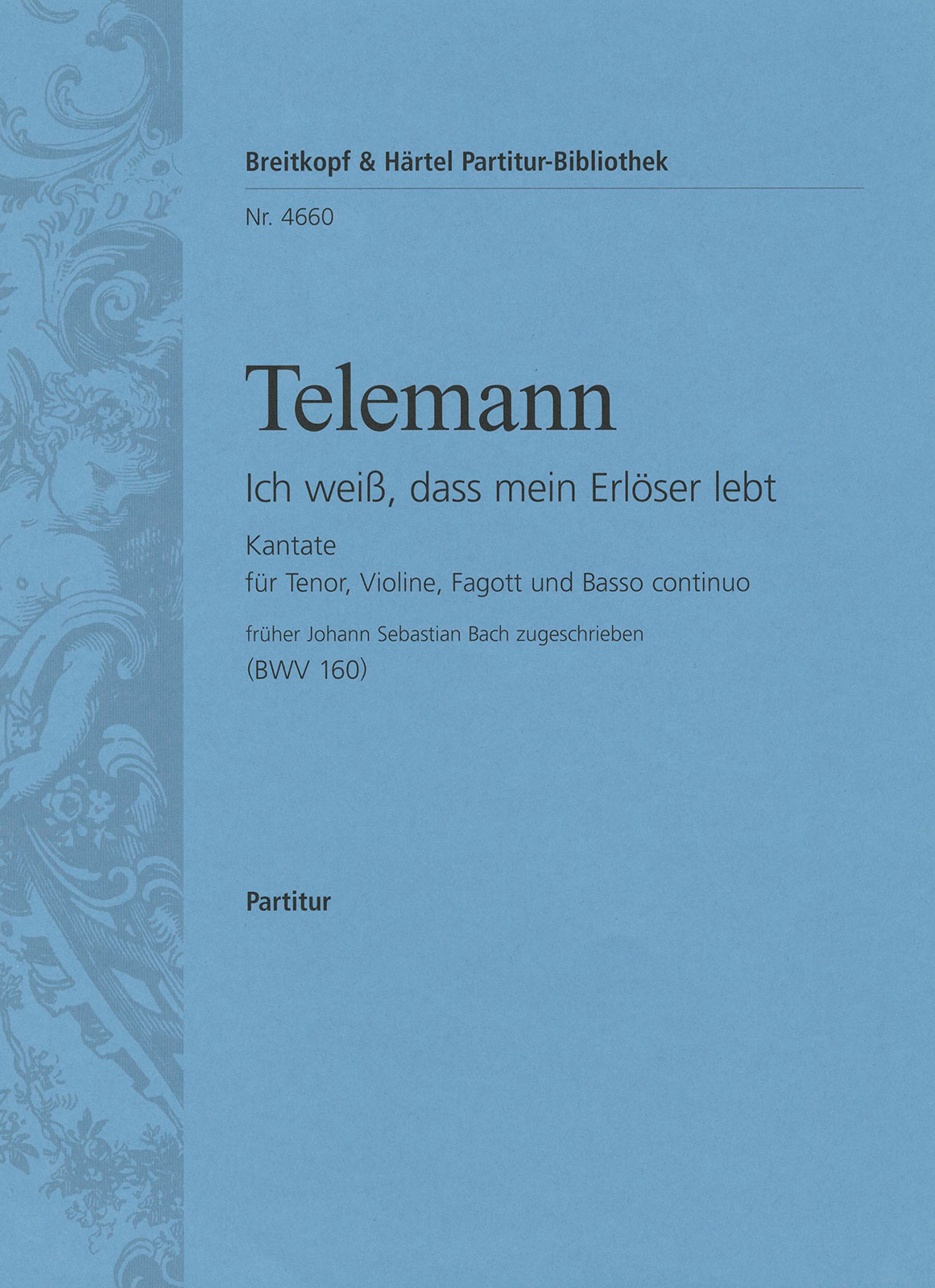 Other Cover Image „Ich weiß, dass mein Erlöser lebt“ TWV 1:877