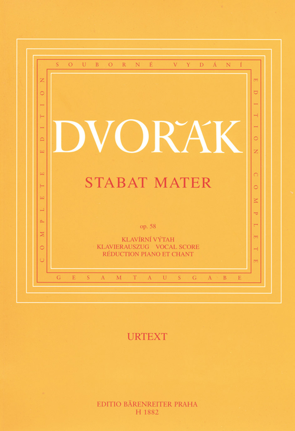 Front Cover Image Stabat Mater op. 58