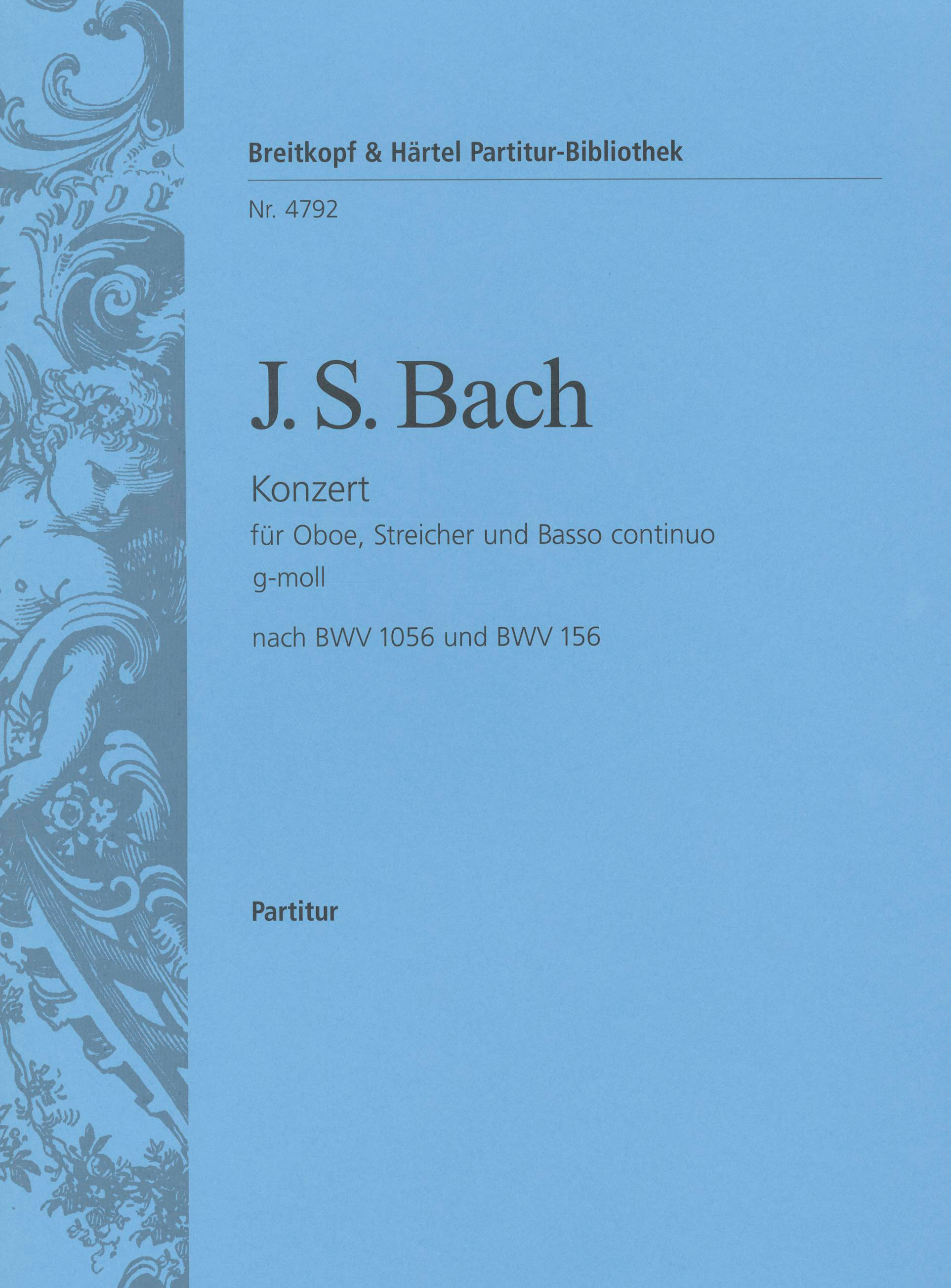 Front Cover Image Oboenkonzert g-moll BWV 156/1056