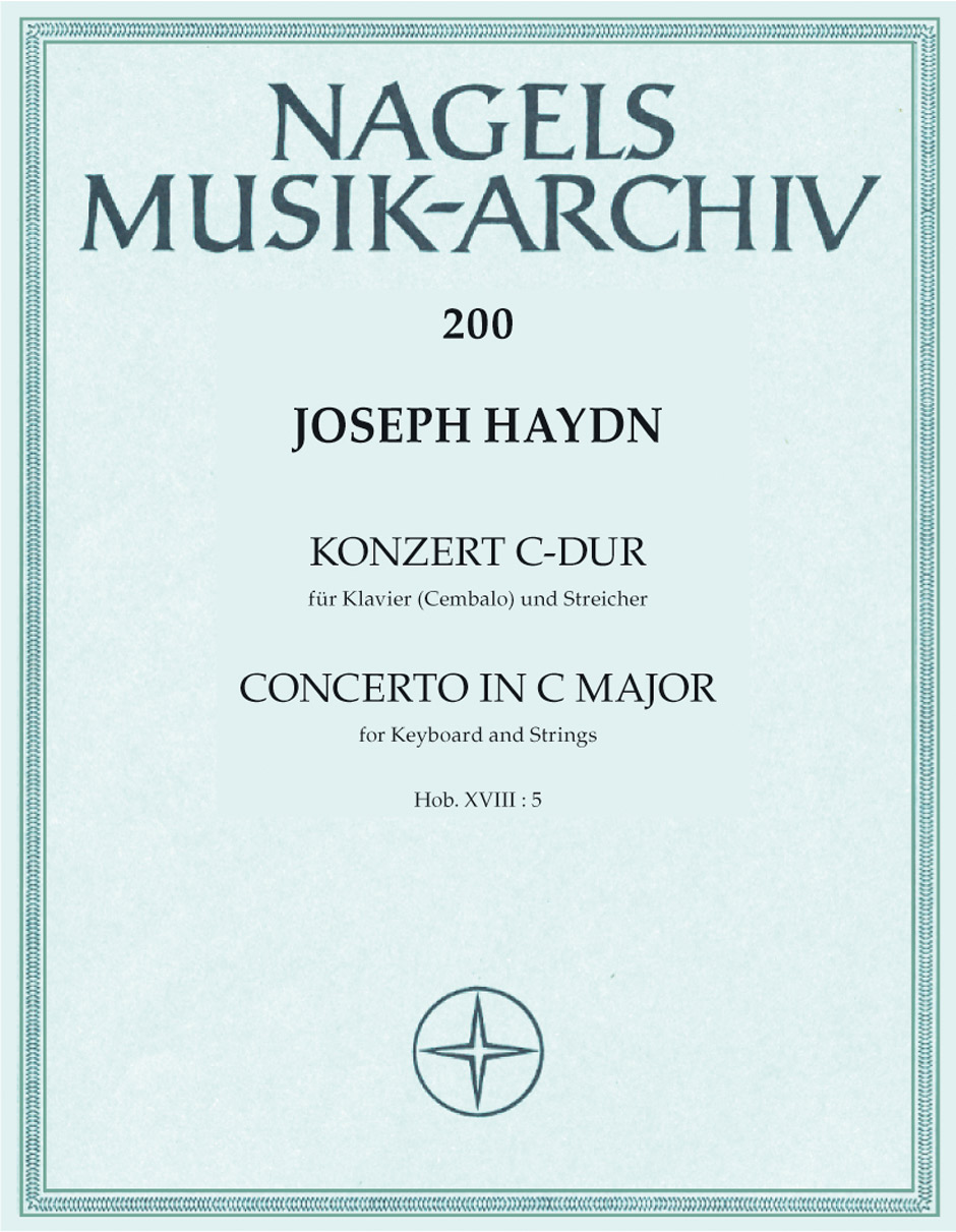 Front Cover Image Konzert für Klavier (Cembalo) und Streicher (ohne Viola) C-Dur Hob XVIII:5