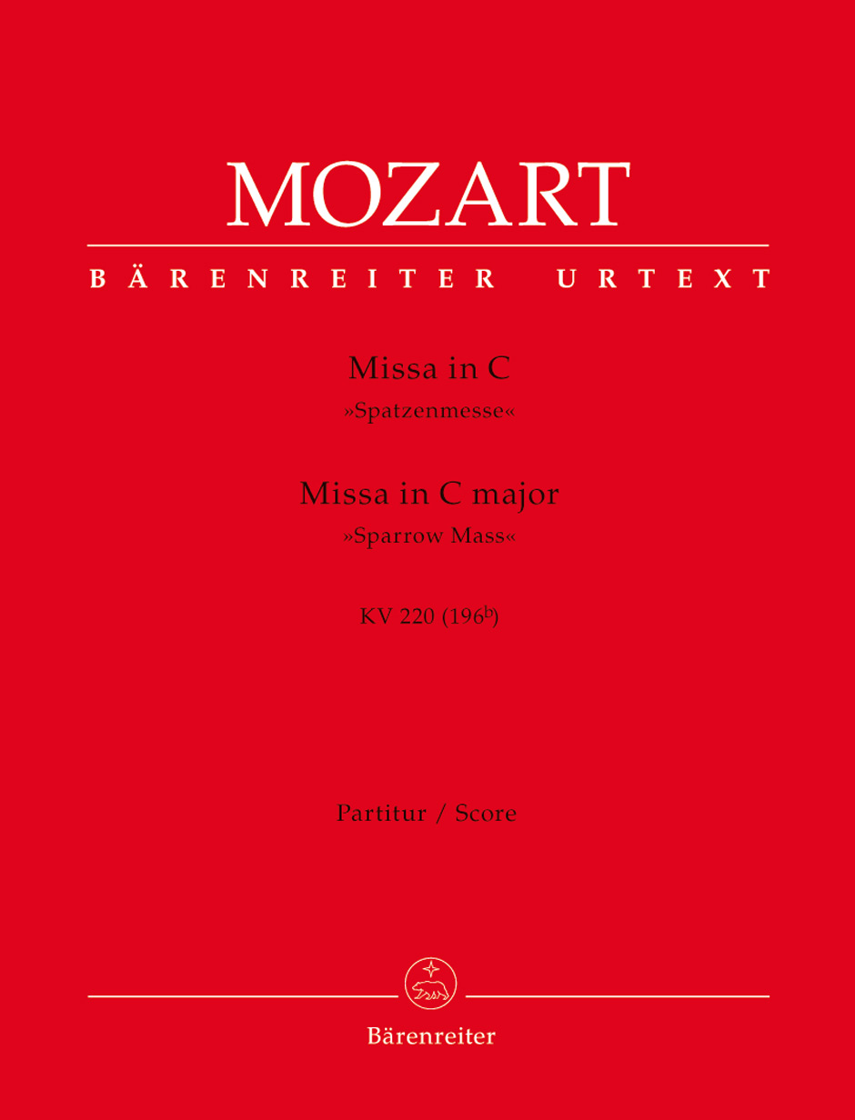Front Cover Image Missa C-Dur KV 220 (196b) "Spatzenmesse"