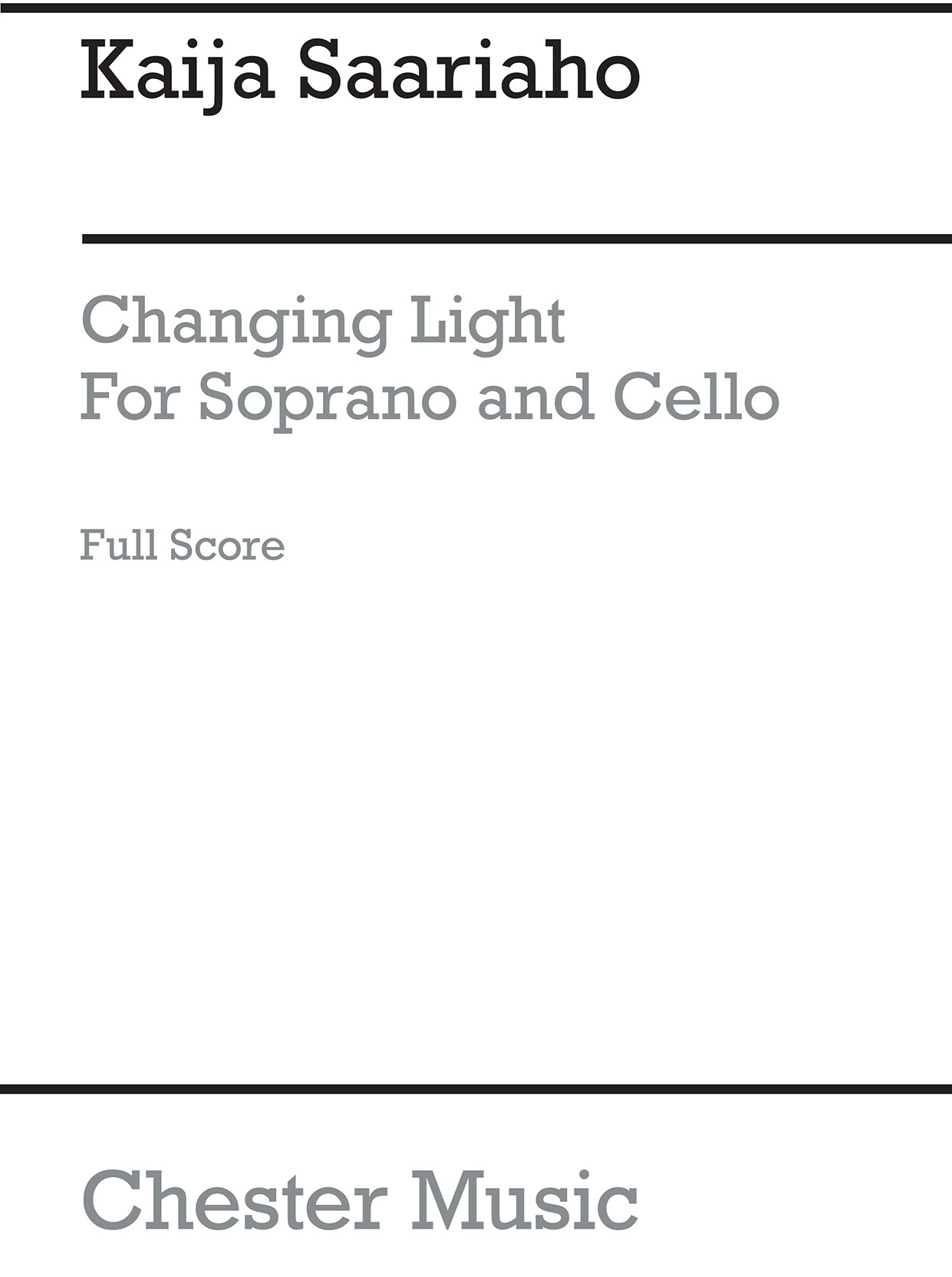 Other Cover Image Changing Light (Soprano/Cello)