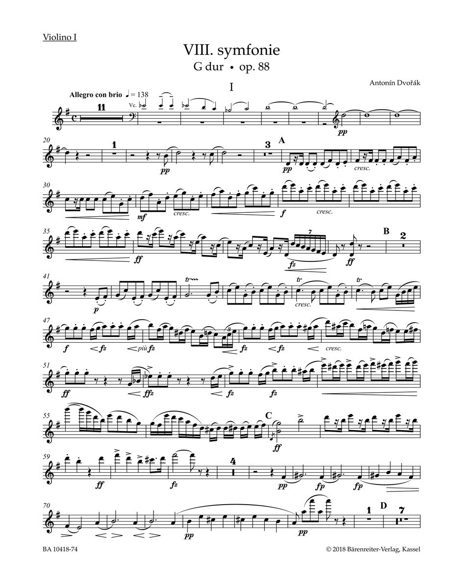 Front Cover Image Symphonie Nr. 8 G-Dur op. 88