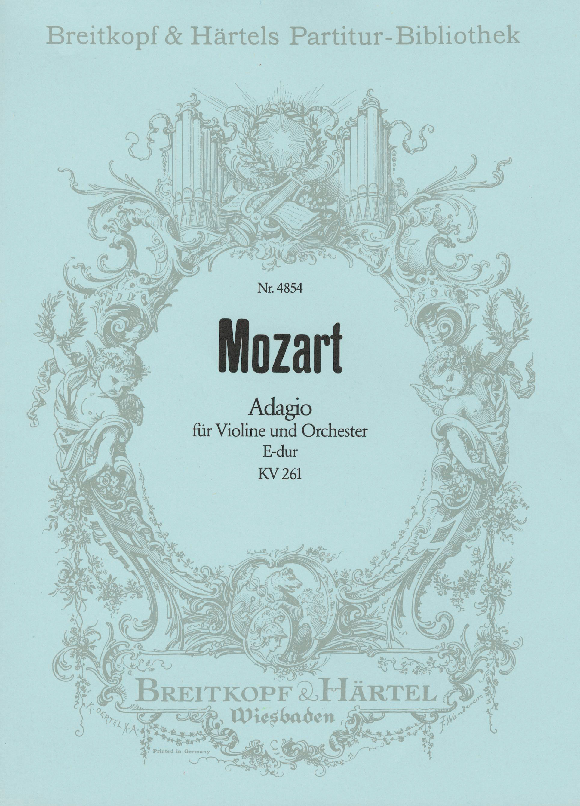 Front Cover Image Adagio E-dur KV 261