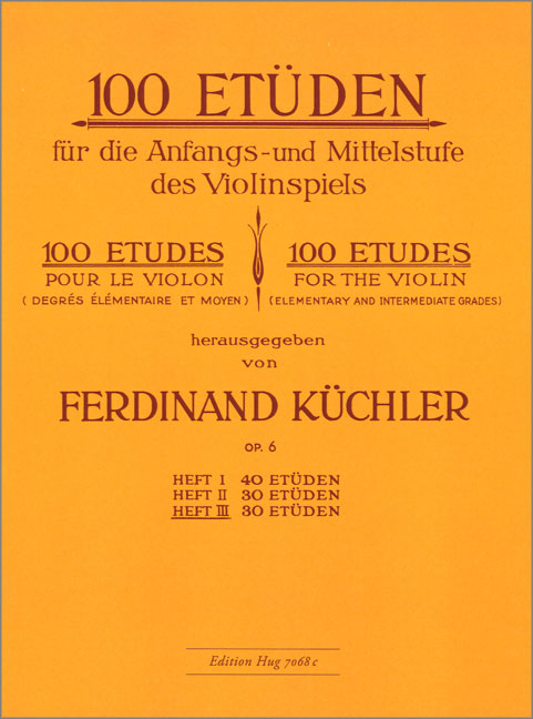 Front Cover Image 100 Etüden op. 6 Heft 3
