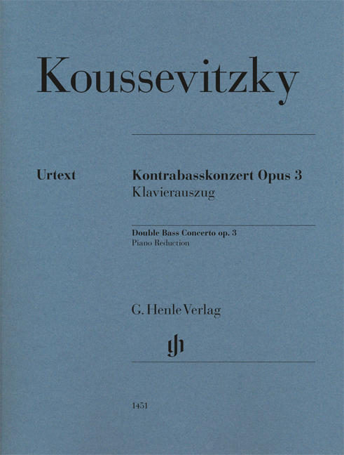 Front Cover Image Kontrabasskonzert op. 3