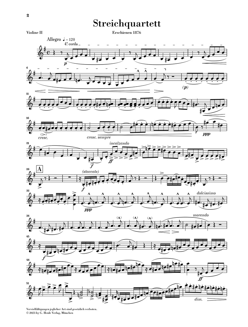Other Cover Image Streichquartett e-Moll