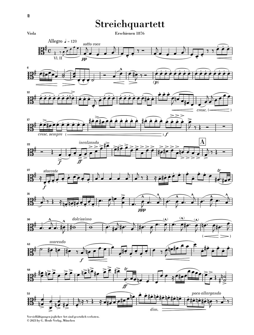 Other Cover Image Streichquartett e-Moll