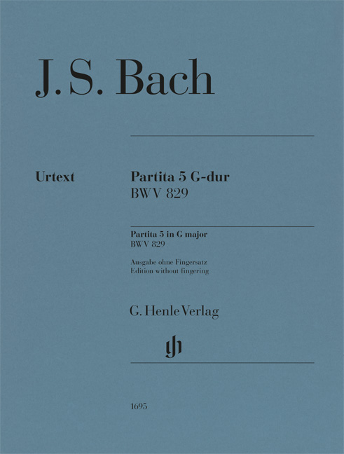 Front Cover Image Partita 5 G-Dur BWV 829