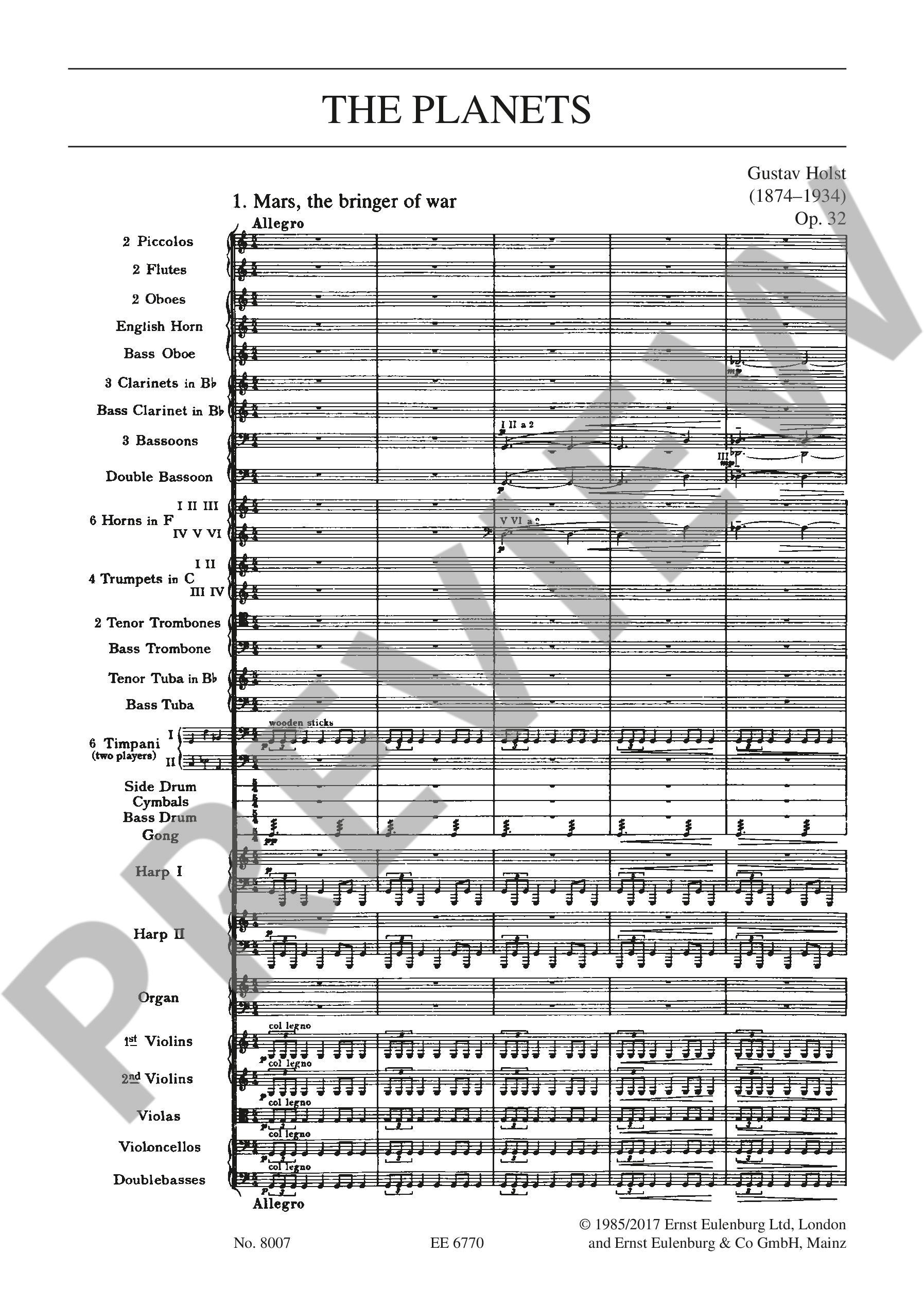 Other Cover Image Die Planeten op. 32