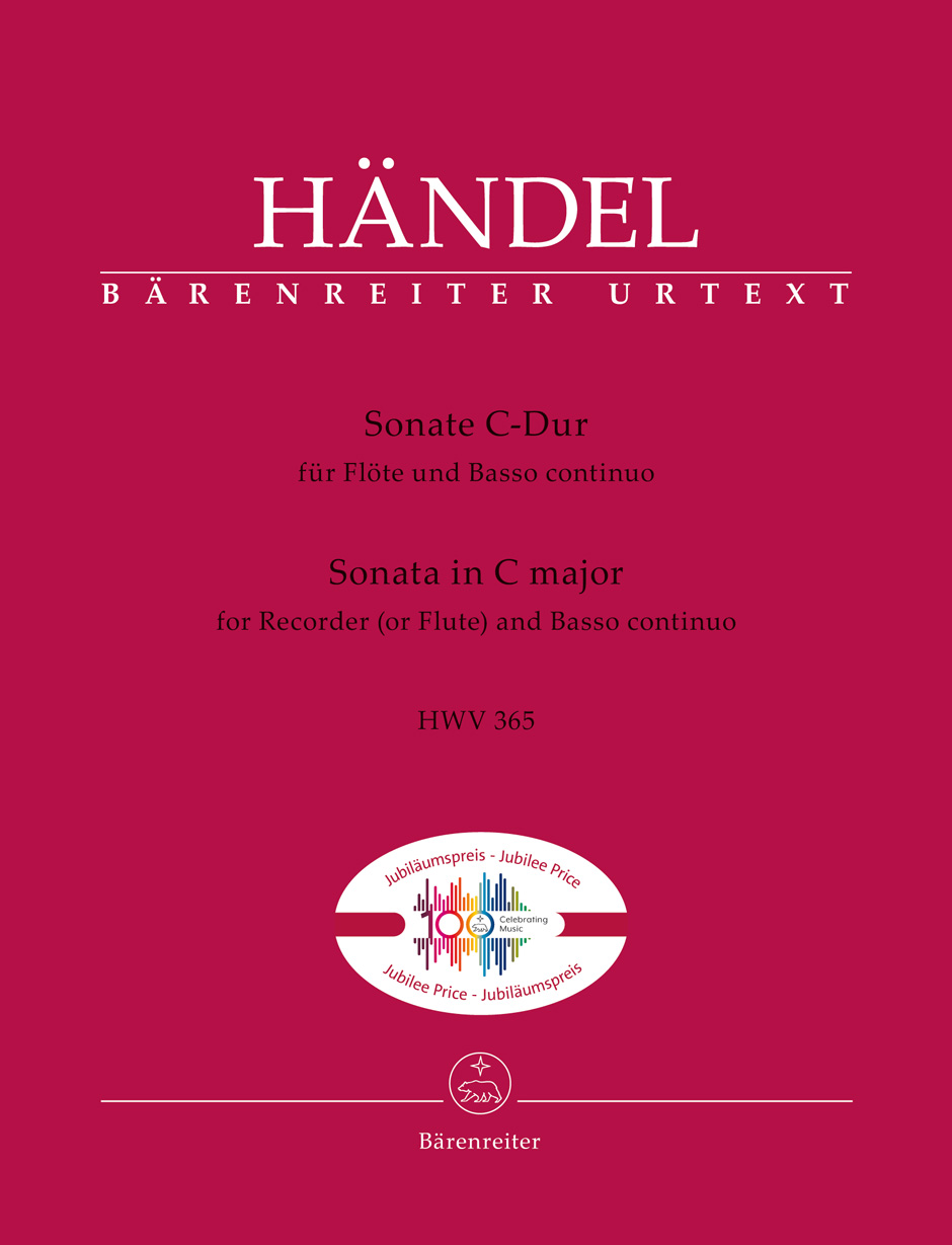 Front Cover Image Sonate für Flöte und Basso continuo C-Dur