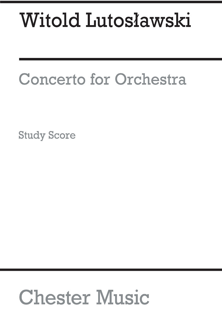 Front Cover Image Concerto for Orchestra