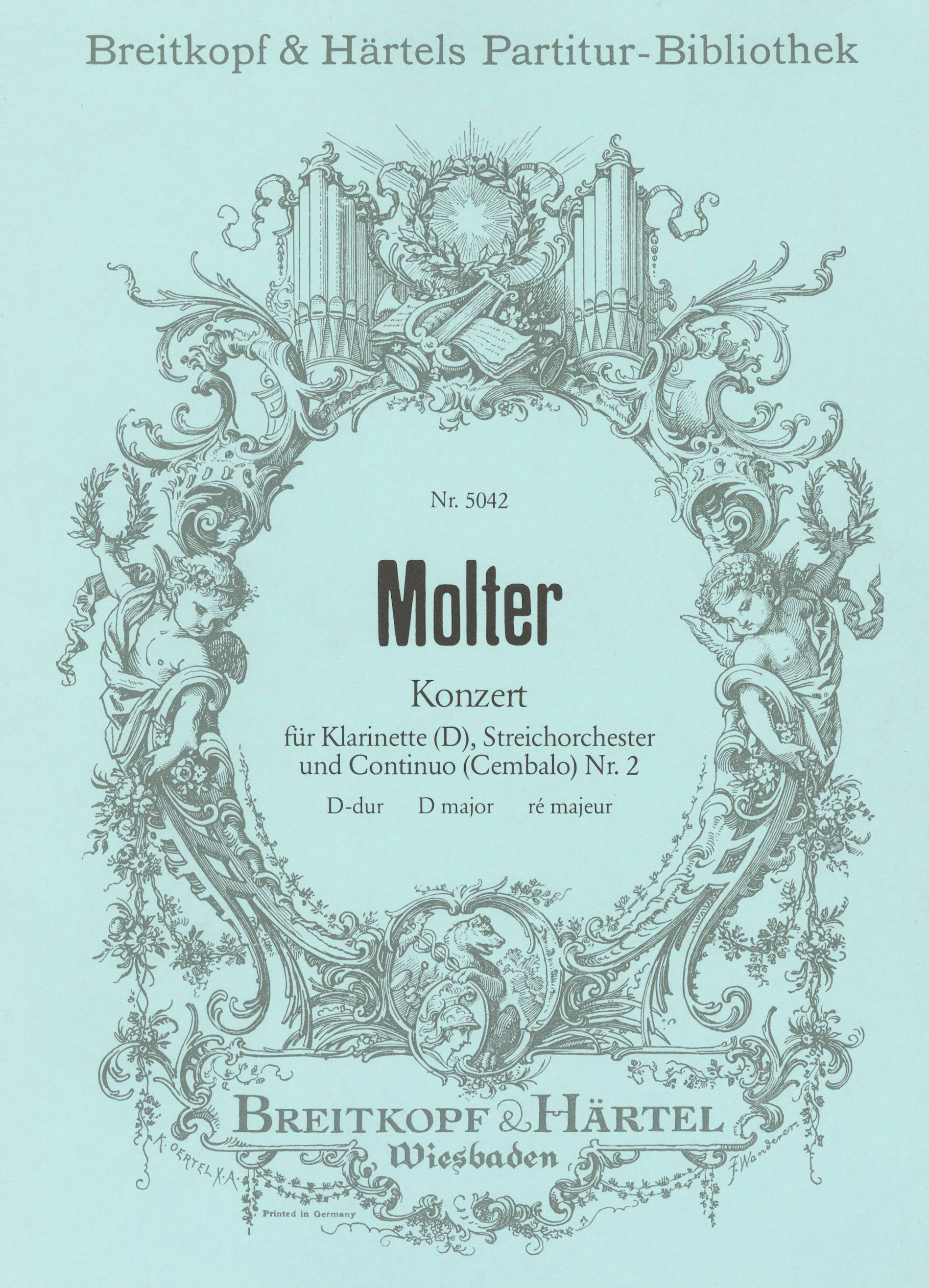 Front Cover Image Klarinettenkonzert Nr. 2 D-dur Nr. 2