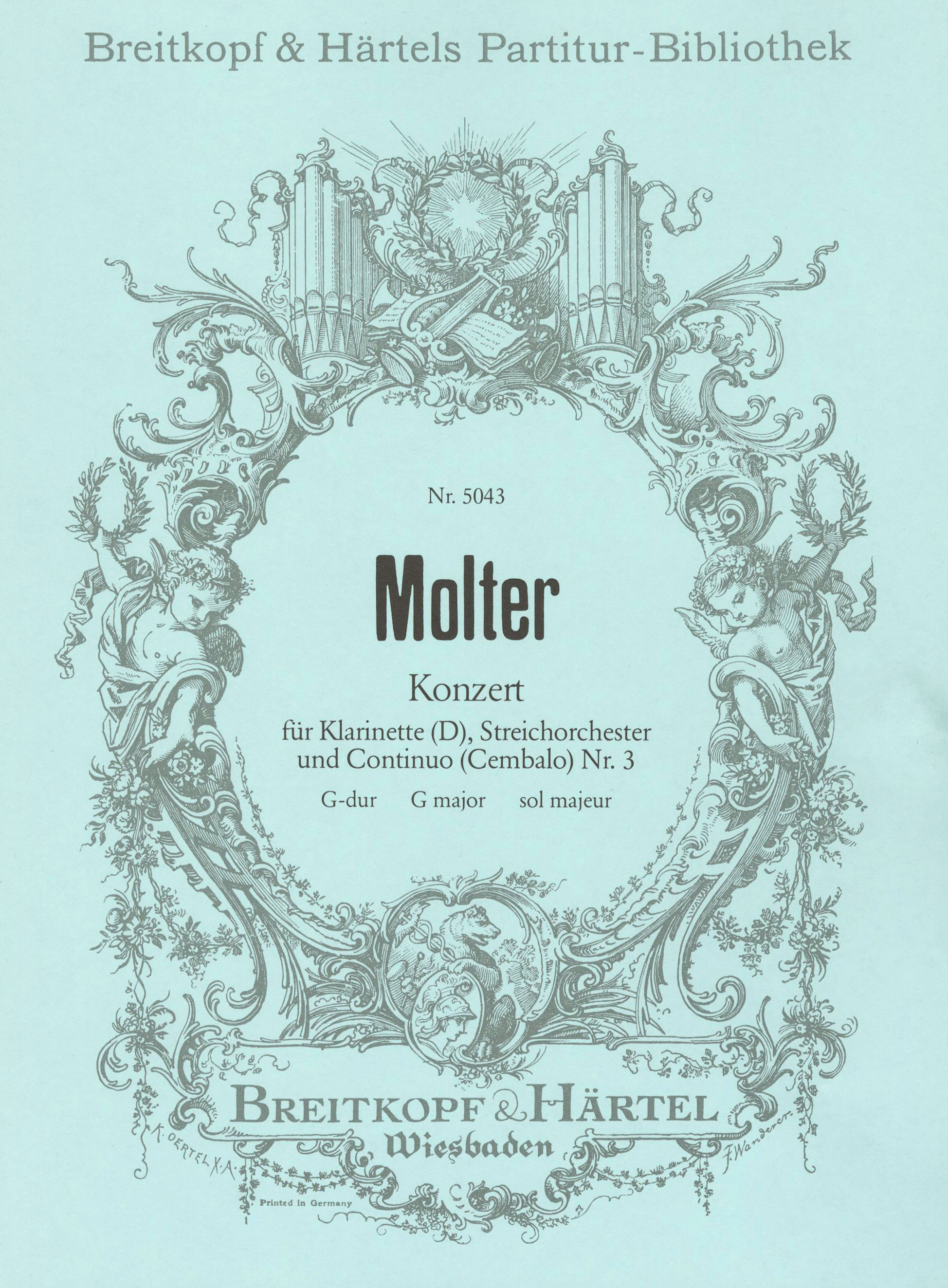 Front Cover Image Klarinettenkonzert Nr. 3 G-dur