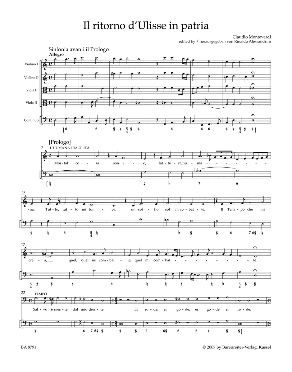 Other Cover Image Il ritorno d'Ulisse in patria