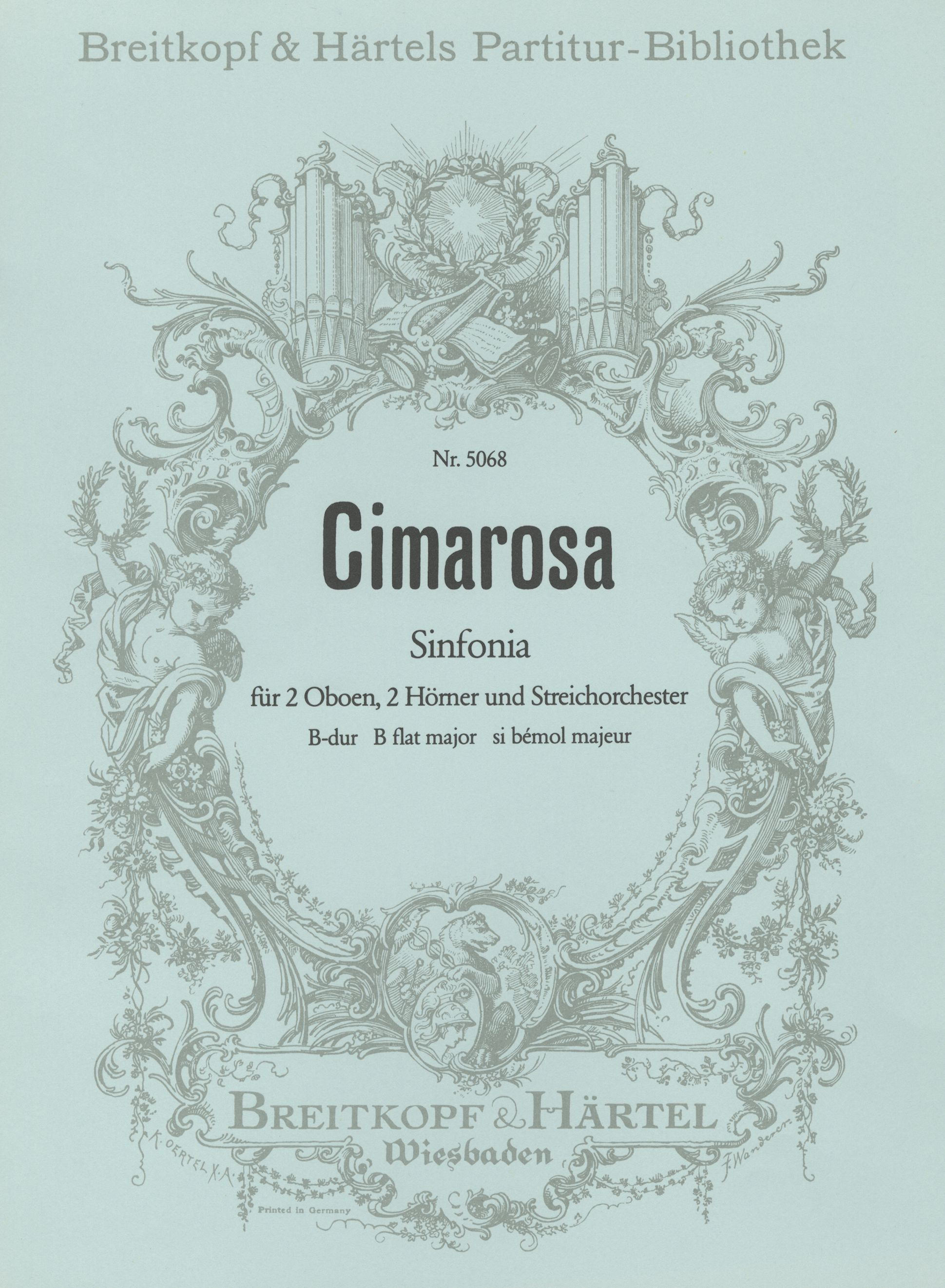 Front Cover Image Sinfonia B-dur