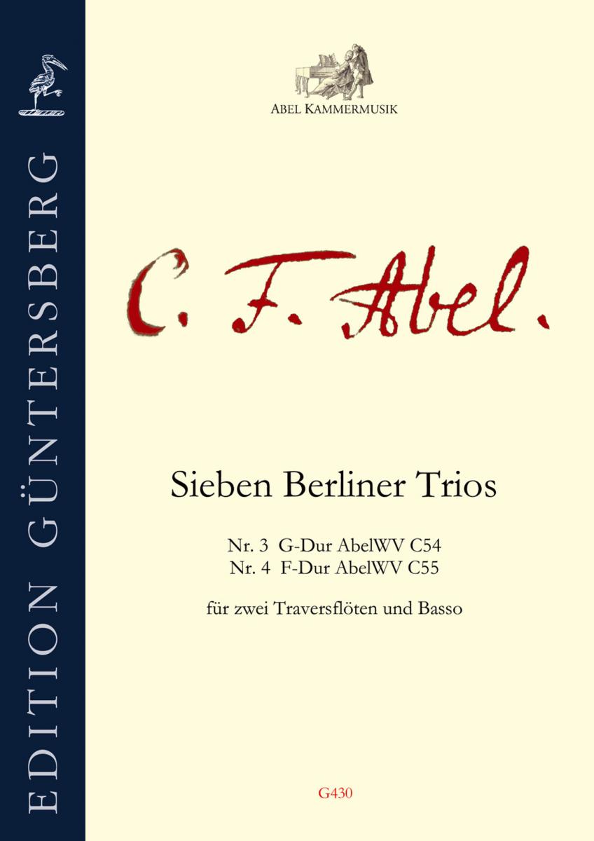 Other Cover Image Sieben Berliner Trios, Nr. 3–4 für 2 Querflöten und Bass G-Dur und F-Dur AbelWV C54–55