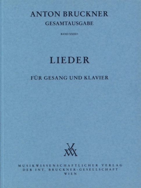 Front Cover Image Lieder für Gesang und Klavier