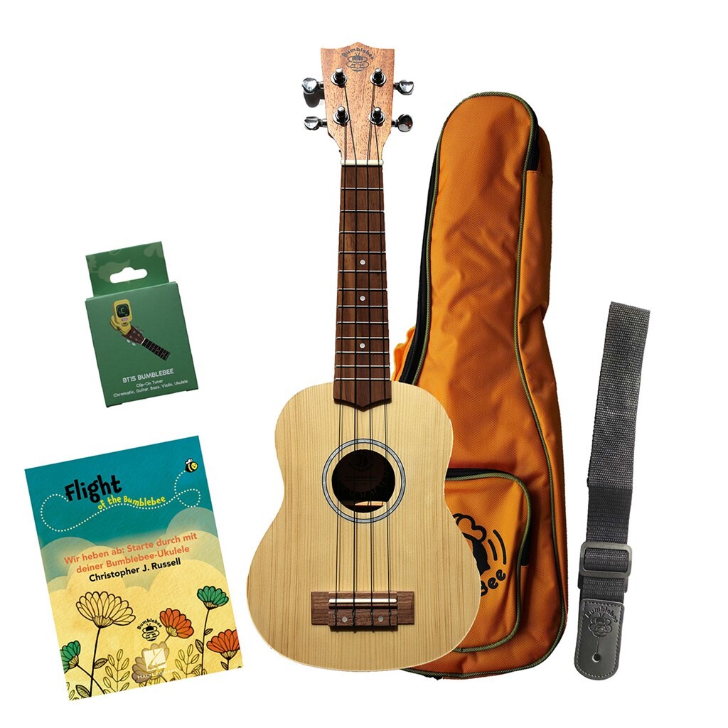 Other Cover Image Bumblebee Sopran Ukulele BUS50 - Fichte, Natur - Set