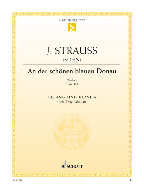 Front Cover Image An der schönen blauen Donau op. 314