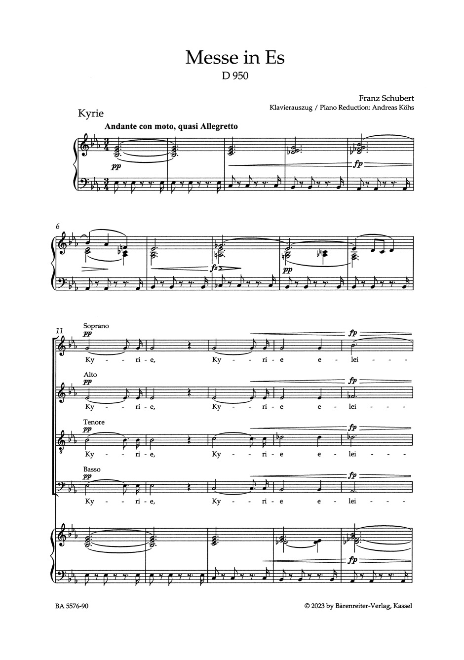 Other Cover Image Messe Es-Dur D 950