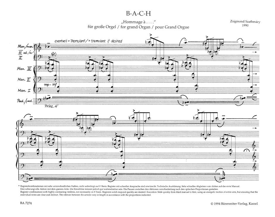 Other Cover Image B-A-C-H "Hommage à ...."
