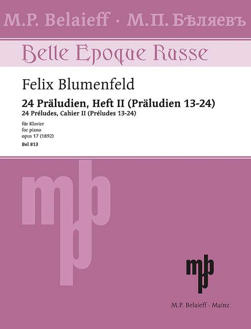Front Cover Image 24 Präludien op. 17 - Heft 2