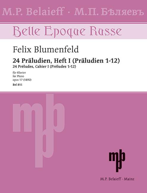 Front Cover Image 24 Präludien op. 17 - Heft 1