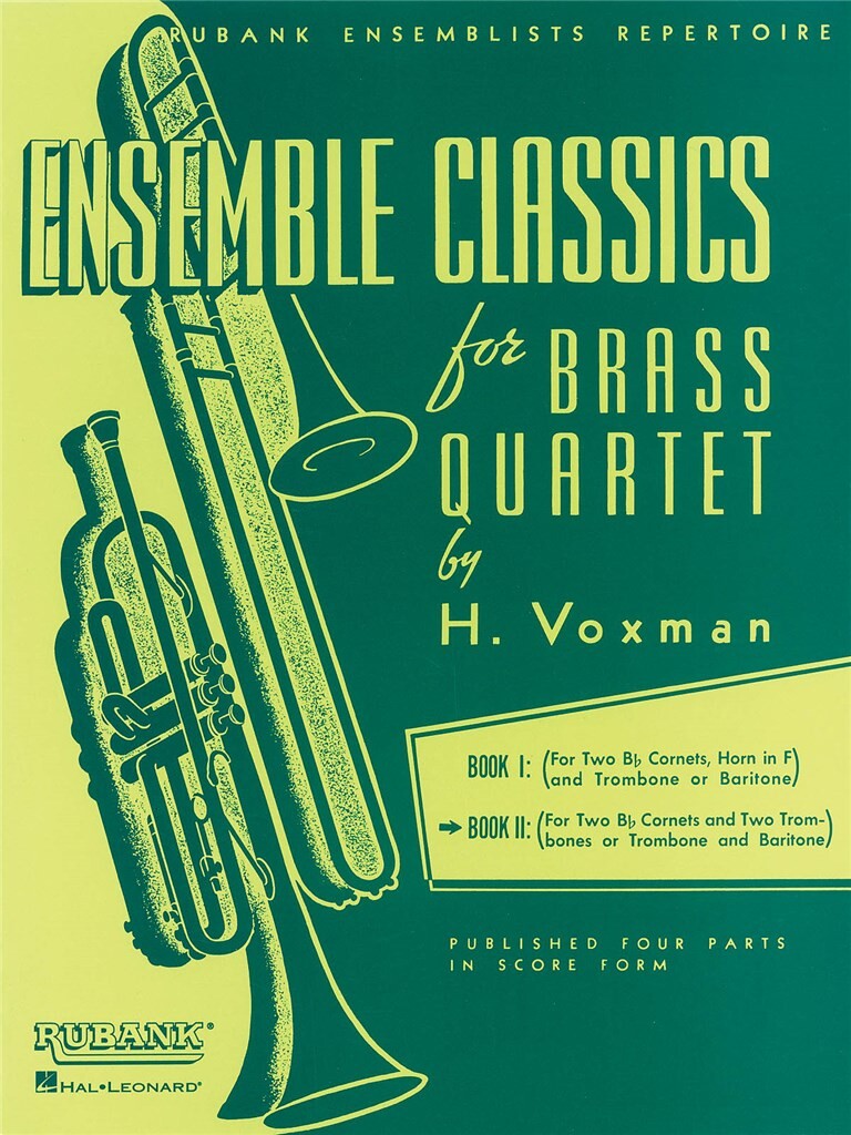 Front Cover Image Ensemble Classics for Brass Quartet - Book 2