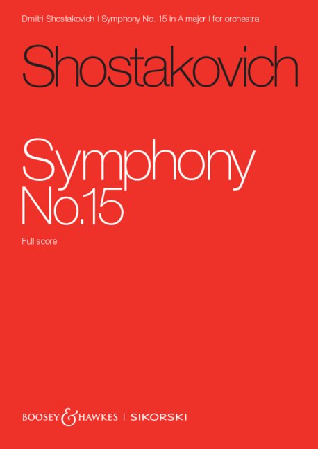 Front Cover Image Sinfonie Nr. 15 A-Dur op. 141