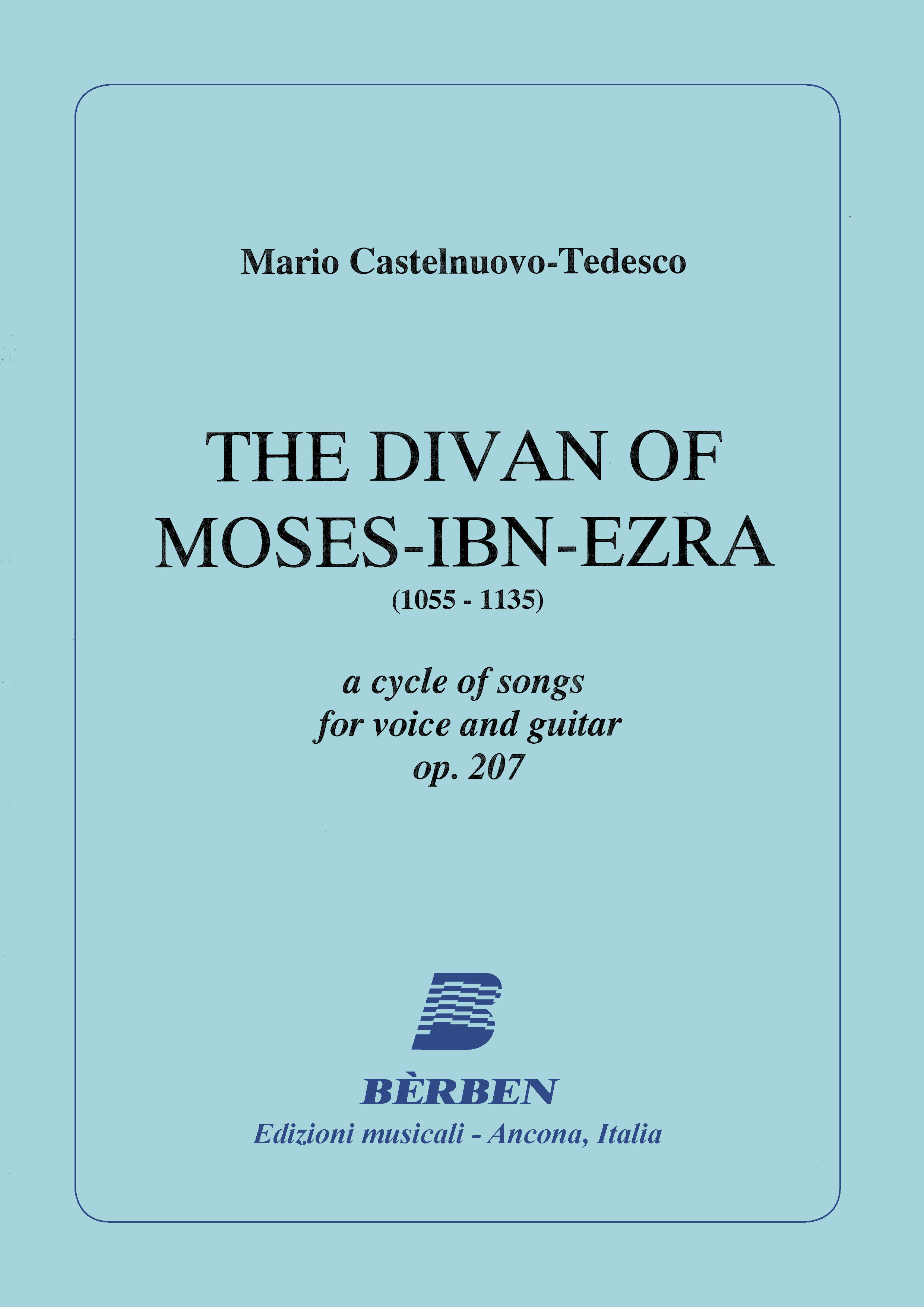 Other Cover Image The divan of Moses-Ibn-Ezra op. 207