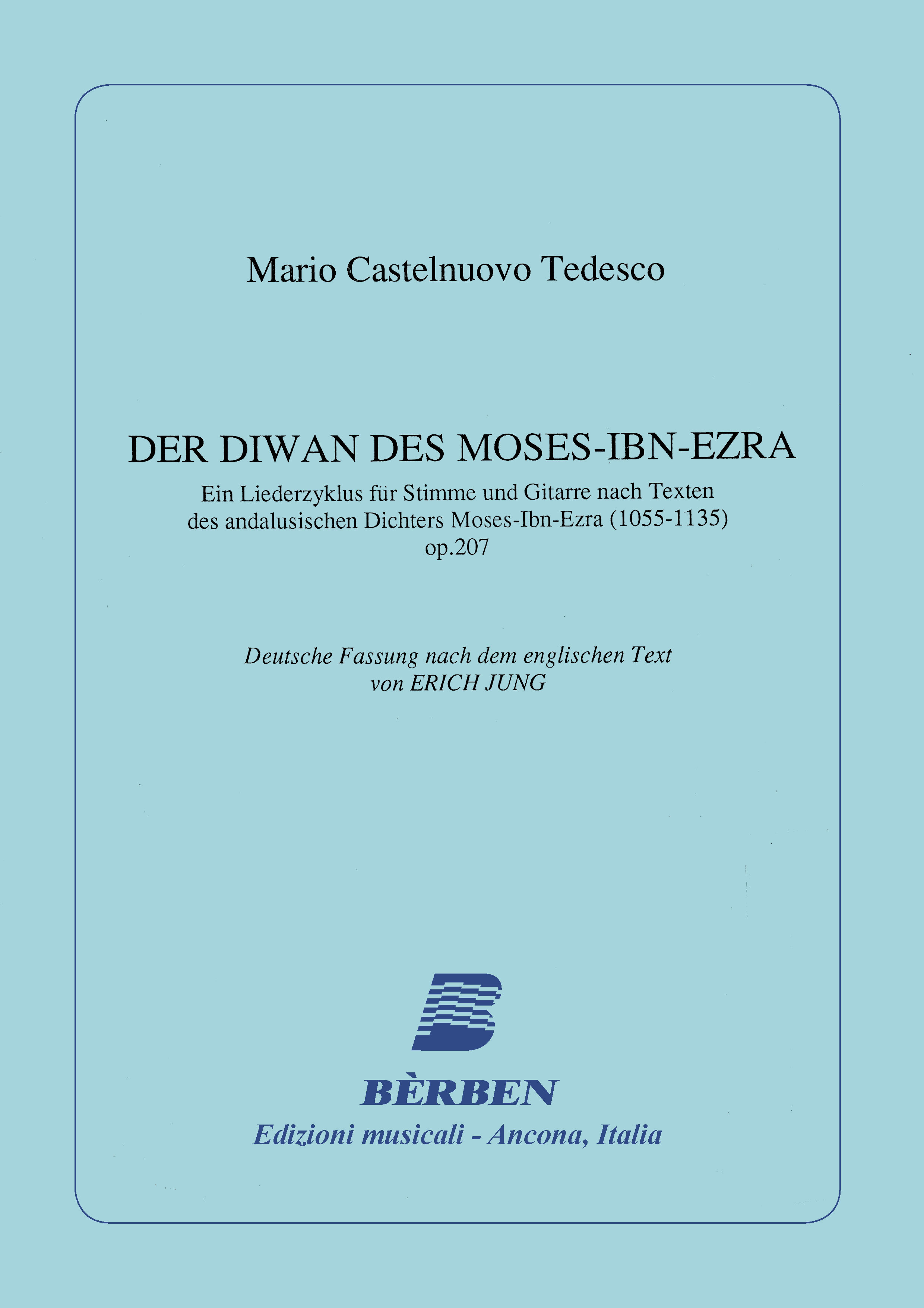 Other Cover Image Der Diwan des Moses-Ibn-Ezra op. 207