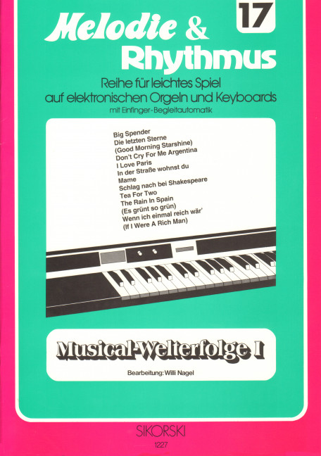 Front Cover Image Melodie & Rhythmus, Heft 17: Musical-Welterfolge 1 