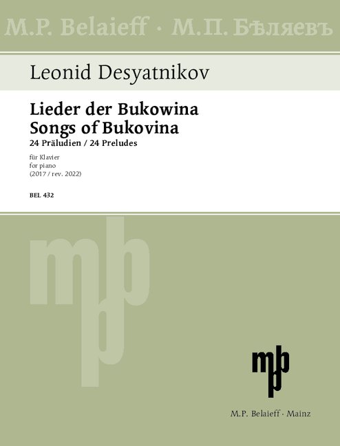Front Cover Image Lieder der Bukowina