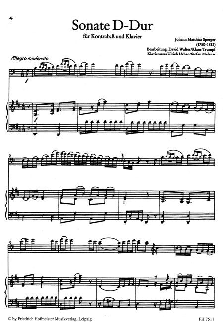 Front Cover Image Sonate D-Dur