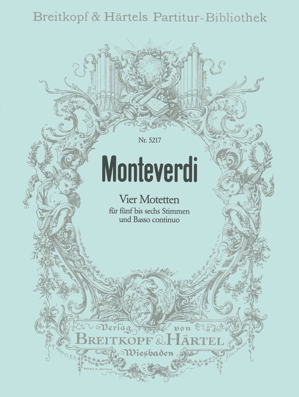 Front Cover Image Vier Motetten