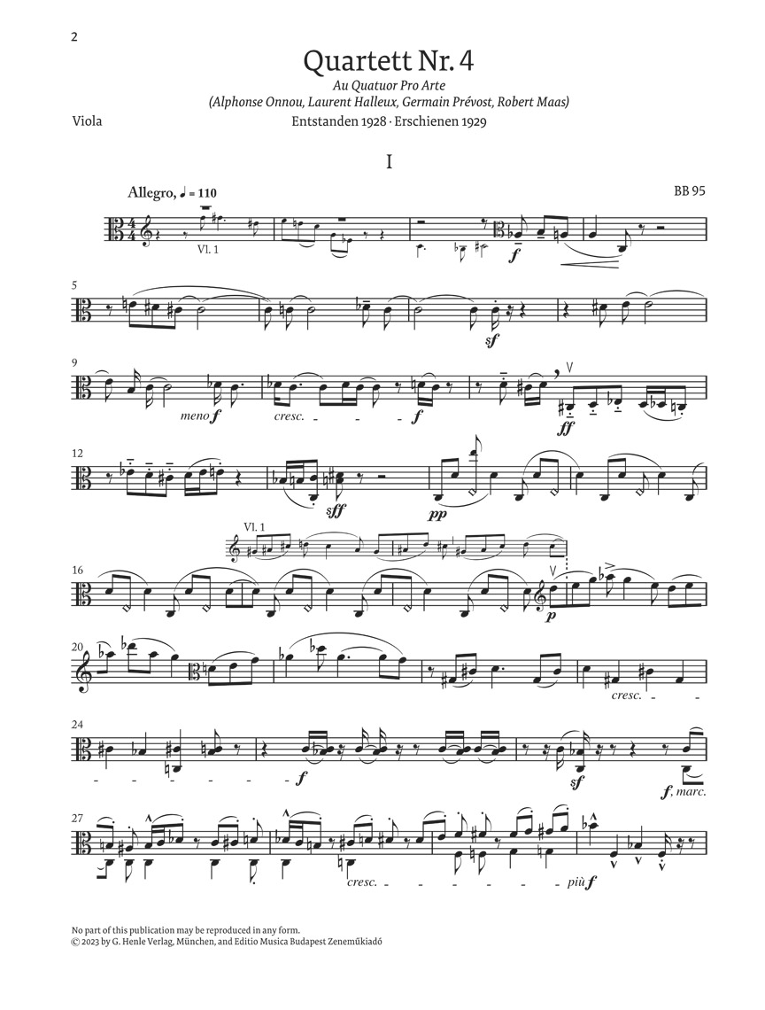 Other Cover Image Streichquartett Nr. 4 Sz 91